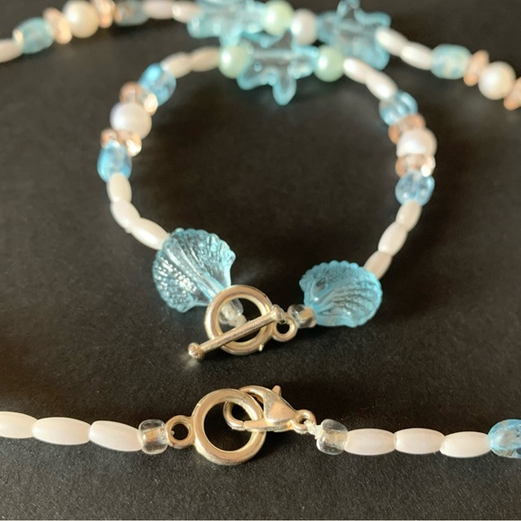 Ocean Necklace and Bracelet Set ✨HANDMADE✨ - Picture 4 of 7